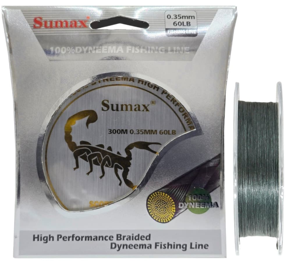 Linha Multifilamento Sumax Scorpion Braid X8 0,35Mm 60LB 300M