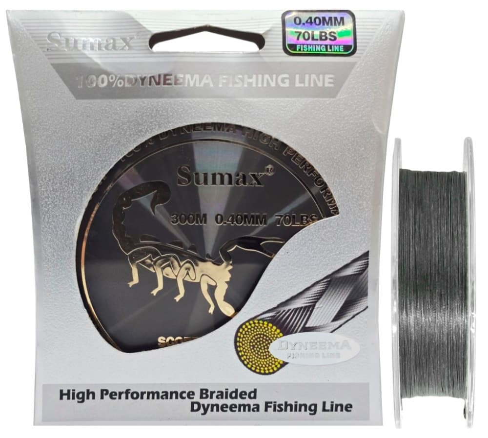 Linha Multifilamento Sumax Scorpion Braid X8 0,40Mm 70LB 300M