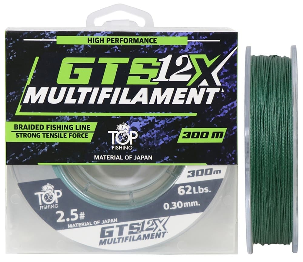 Linha Multifilamento Top Fishing 12X Gts 0.30Mm 62LBS 300M