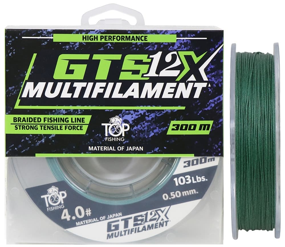 Linha Multifilamento Top Fishing 12X Gts 0.45Mm 103LBS 300M