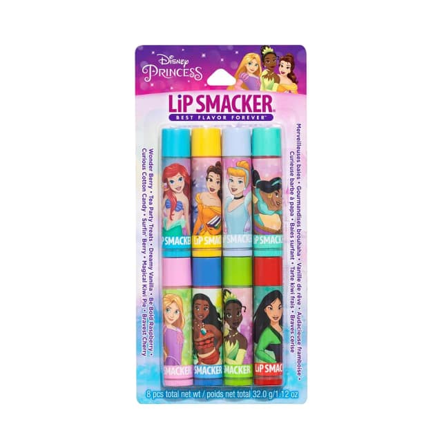 Conjunto de Bálsamos Labiais Lip Smacker Disney Princess Party 8 Peças