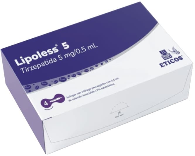 Tirzepatida 5mg/0,5mL (4 Seringas Pré-Cheias) Eticos