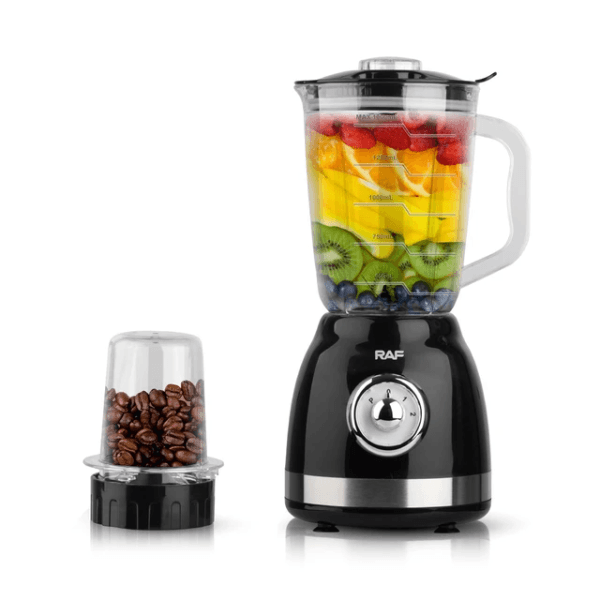Liquidificador Raf Blender R.2826B 1.5 Litros 500W 2 Velocidades + Pulsar 220-240V ~ 50/60Hz Preto