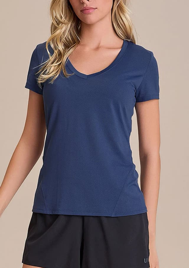 Camiseta Live Action Side Feminina P0141 Strellar Azul Tam. Xl