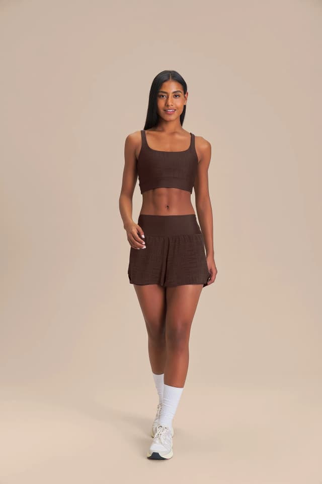 Short Live Feminino Run P1554 Marrom Tam. L