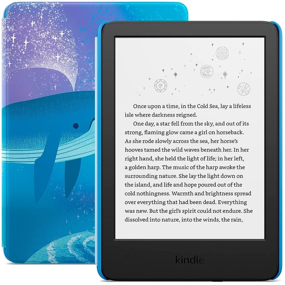 Leitor Digital Amazon Kindle Kids 6" 16GB 300PPI WiFi (11ª Geração) - Space Whale