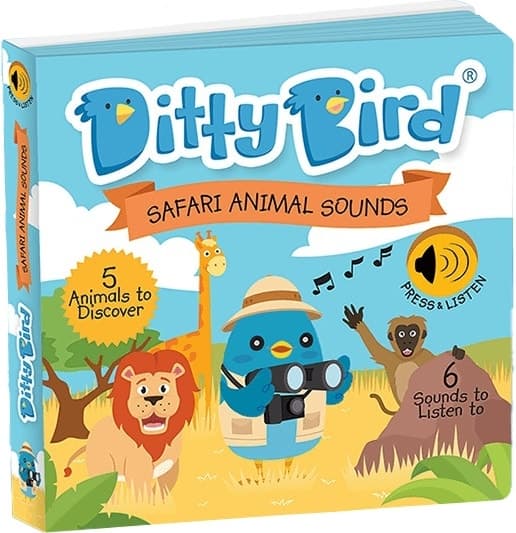 Livro Interativo Ditty Bird Safari Animal Sounds