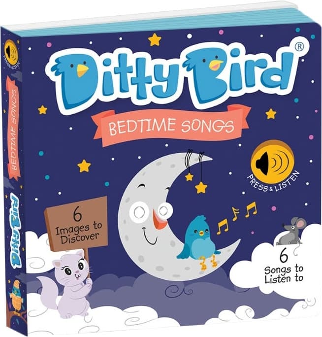 Livro Musical Ditty Bird Canções de Dormir