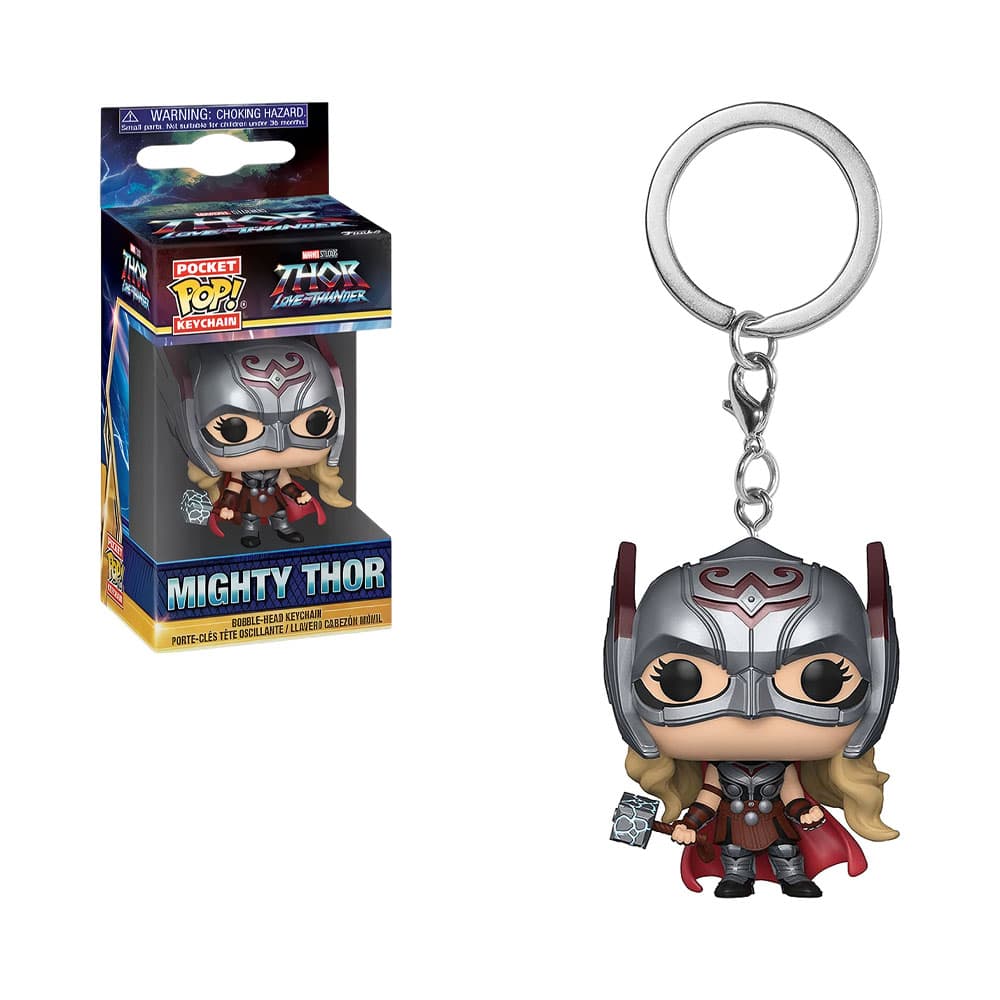 Chaveiro Funko Pocket Pop Keychain Marvel Thor Love And Thunder Mighty Thor