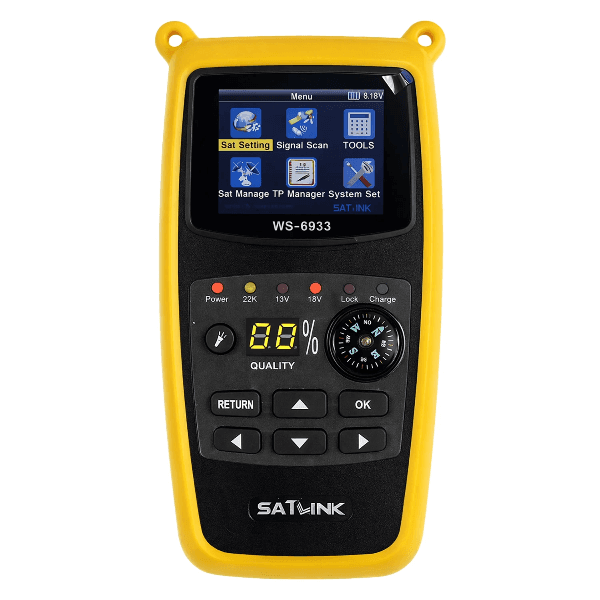 Localizador de Satélite Satlink Ws-6933 Dvb-S2 Digital Amarelo