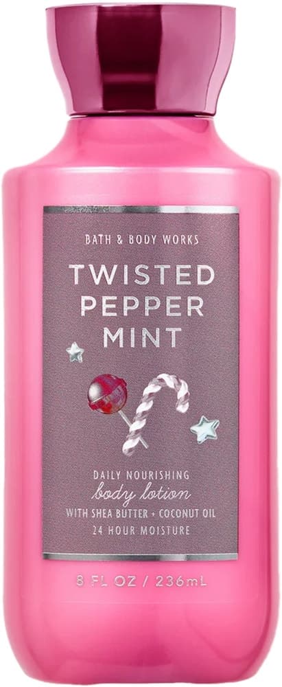 Loção Corporal Bath & Body Works Twisted Pepper Mint - 236mL