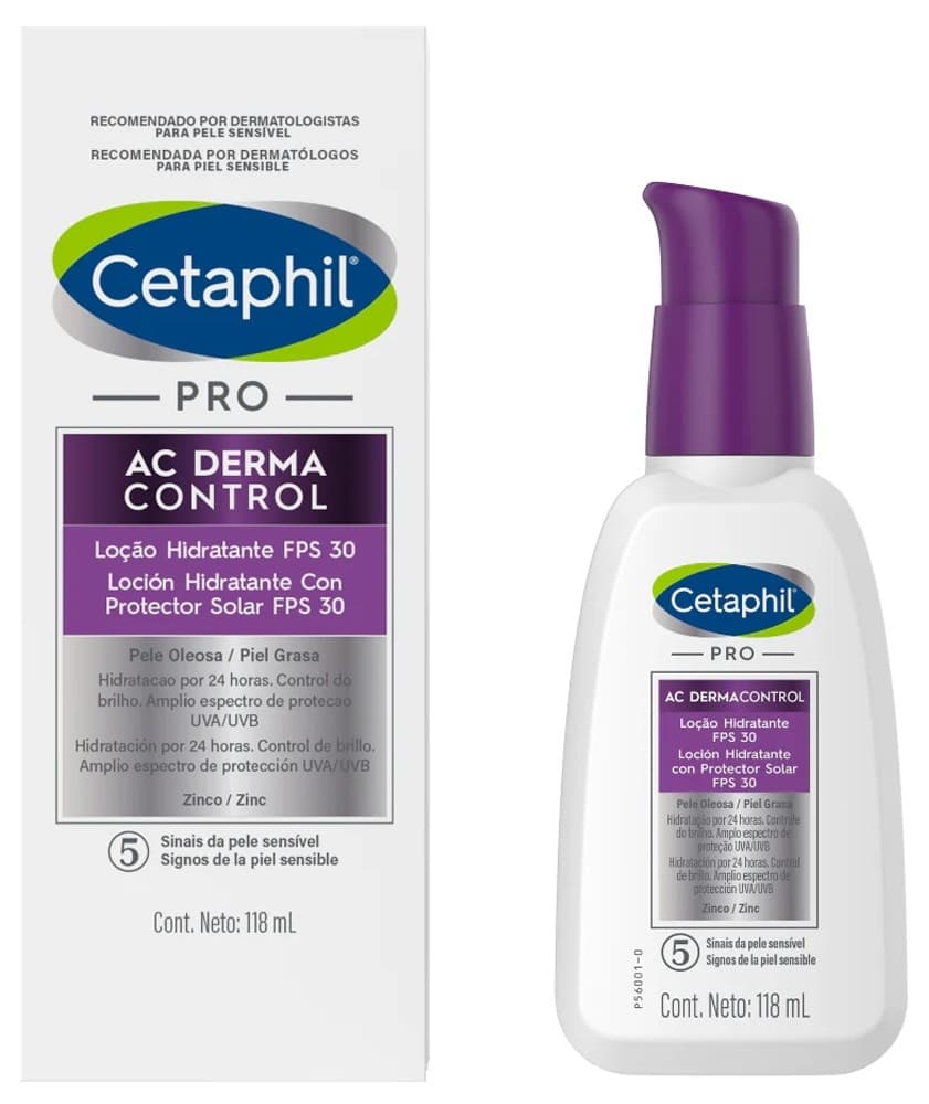 Loção Hidratante Cetaphil Pro Ac Dermacontrol FPS30 - 118mL
