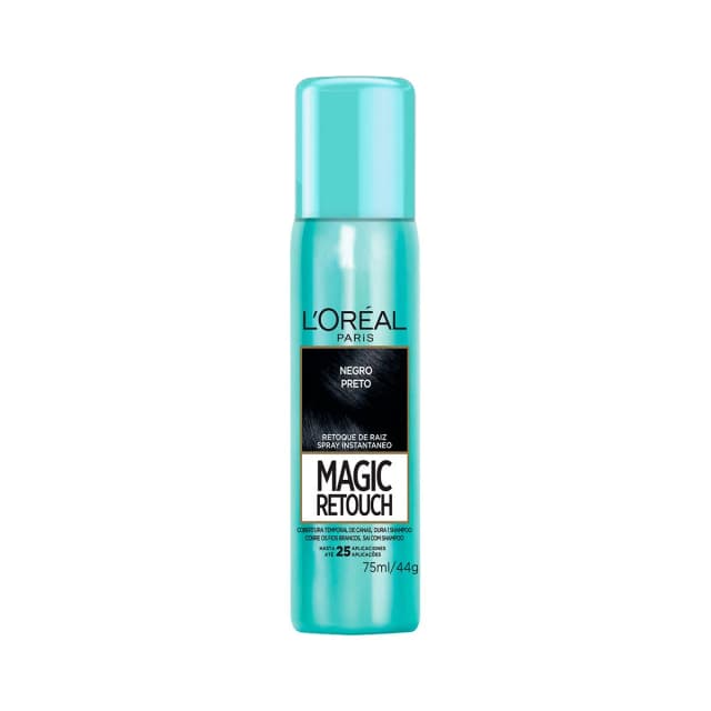 Tinte para Pelo L'Oréal Magic Retouch Spray Negro 75ml