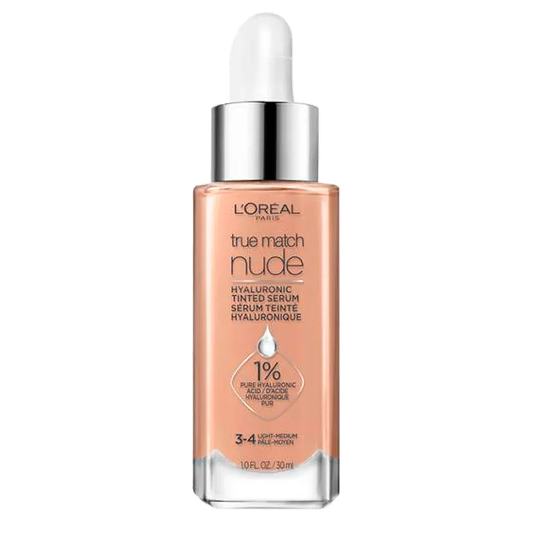 Sérum Facial L'Oréal True Match Nude Plumping com 1% Ah 3-4 Eng