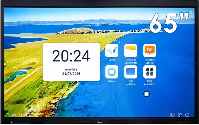 Lousa Digital Tela Interativa 65" Joog Jg-Ag65 4K Android 13