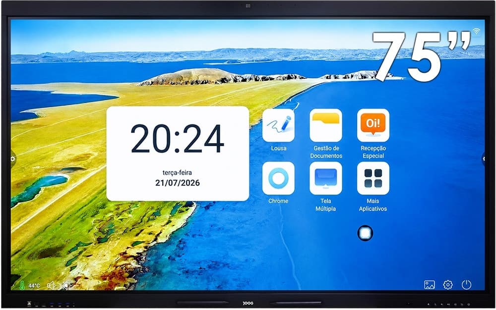 Lousa Digital Tela Interativa 75" Joog Jg-Ag75 4K Android 13