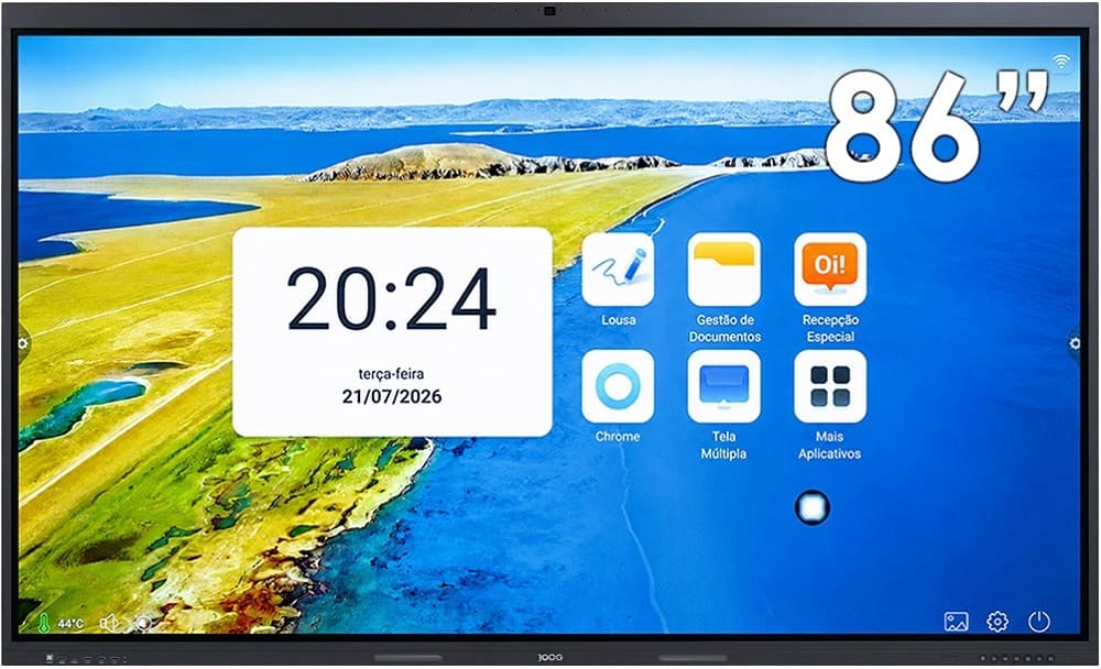 Lousa Digital Tela Interativa 86" Joog Jg-Ag86 4K Android 13