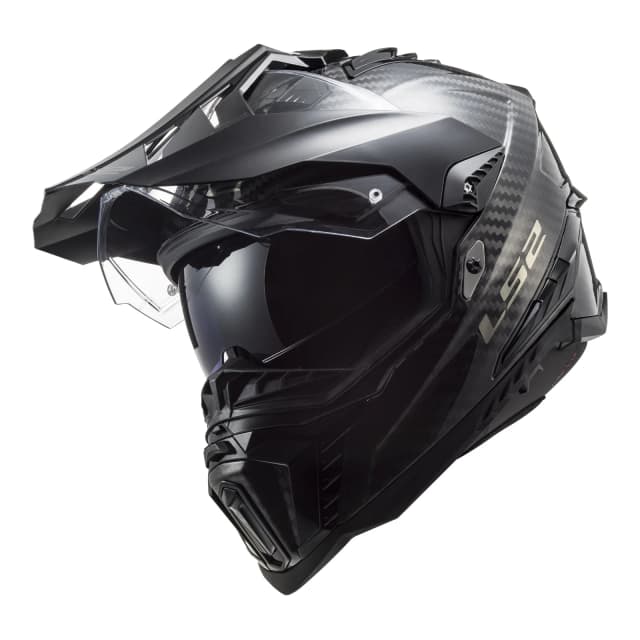 Capacete Ls2 Mx-701 Explorer Carbon Gloss Carbon Tam. M
