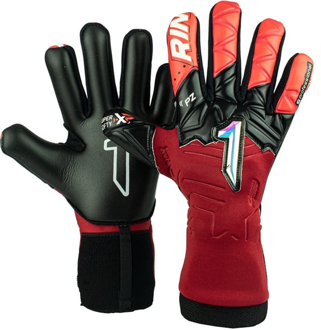 Luva para Goleiro Rinat Xtreme Guard Zhero Semi Ad Vermelho Preto