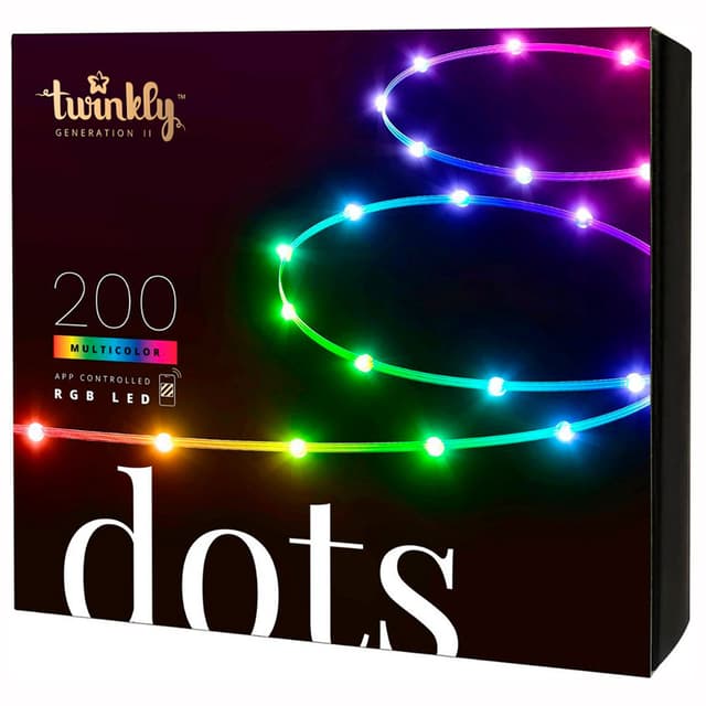 Luzes Twinkly Dots 200 (Gen Ii) RGB Wi-Fi/Bluetooth/IP20 USB