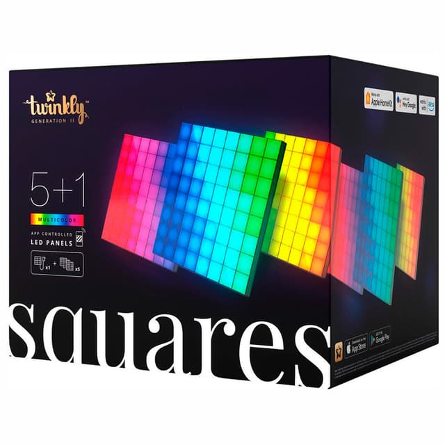 Luzes Twinkly Squares 64 RGB Wi-Fi/Bluetooth/IP20 USB