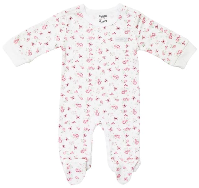 Macacão para Bebê Everfit 10143B Branco - Feminino