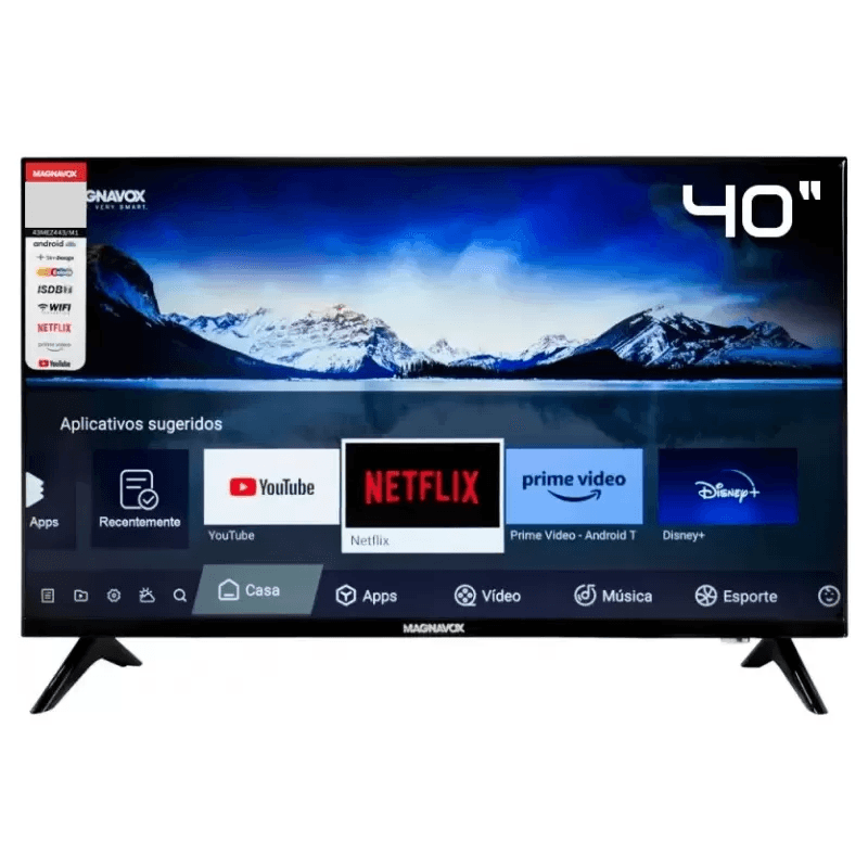 TV Magnavox Smart 40" 40Mez443-M1 HD HDMI/USB Android/Magistv