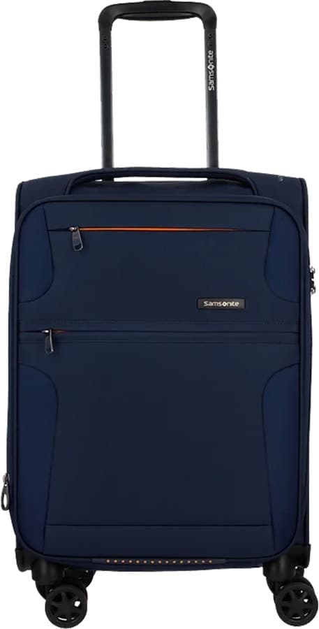 Mala de Viagem Pequena Samsonite Bahia Lite Carry On Spinner Navy Blue