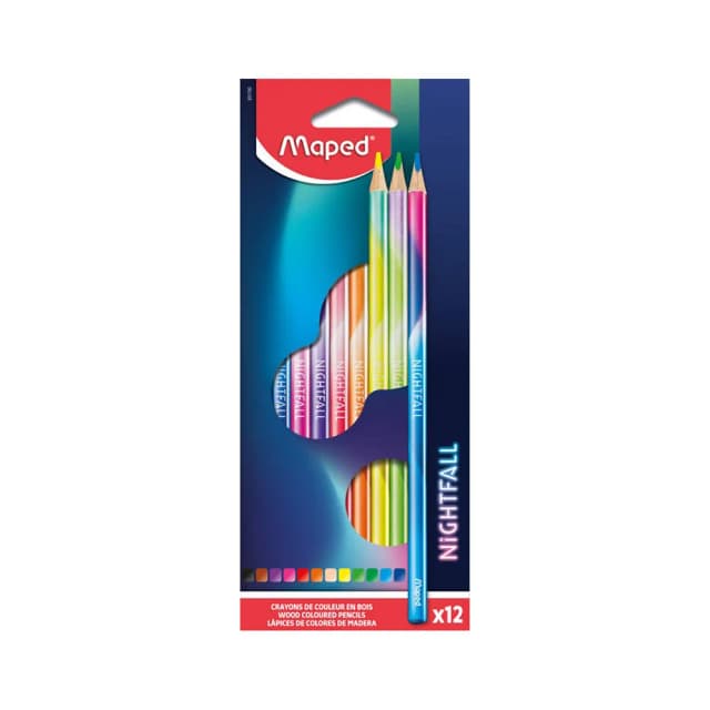Lápis de Cor Maped Nightfall 12 Peças