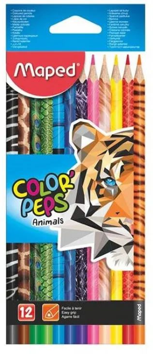 Lápis de Cor Maped Animals 12 Peças
