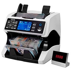 Máquina de Contar Dinheiro Quanta Qtcdd25 Multifuncional Bivolt Branco