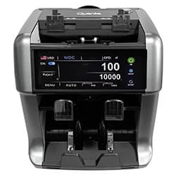 Máquina de Contar Dinheiro Quanta Qtcdd30 2LCD Bivolt Cinza