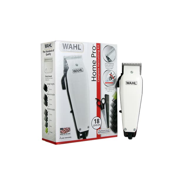 Máquina de Cortar Cabelo Wahl Home Pro 9243-6408 18 Peças 120V – Branca