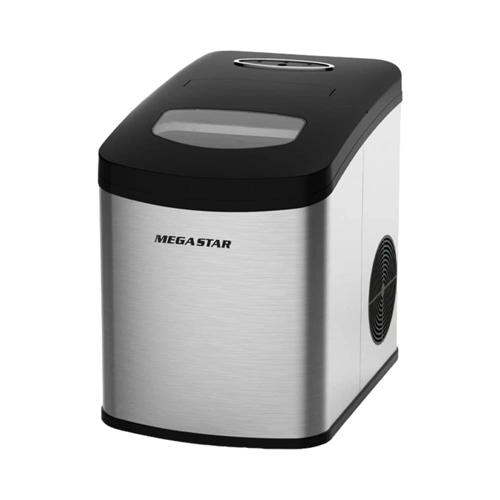 Máquina de Gelo Mega Star Zb22 10KG 220V Prata-Preto