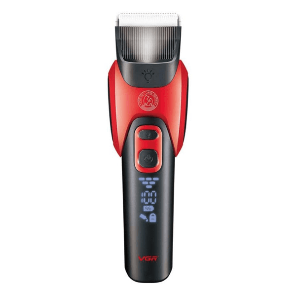 Máquina de Tosa Pet Vgr Voyager V-208 Recarregável 6 Em 1 Preto/Vermelho