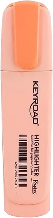 Marca-texto Keyroad Kr990118 Laranja Pastel