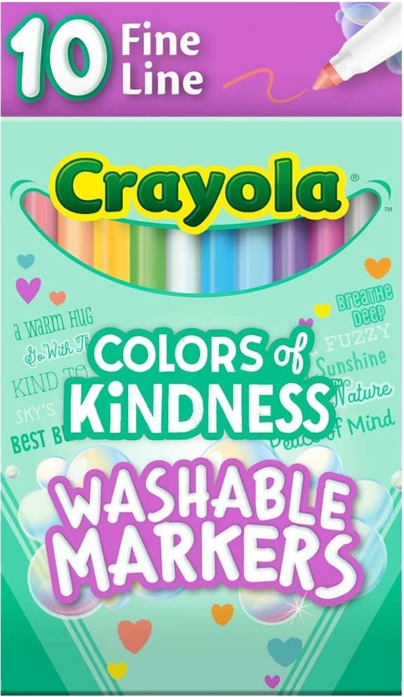 Marcador Crayola Colors of Kindness Lavável (10 Unidades)