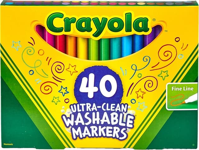 Marcador Crayola Ultra-Clean Washable 40 Unidades
