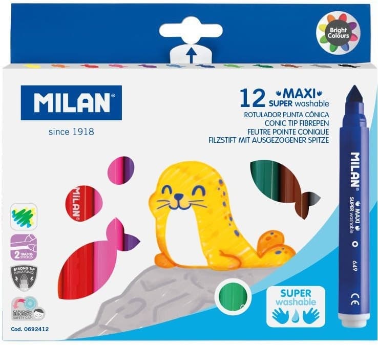 Marcador Milan Conic (12 Unidades)