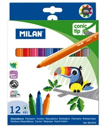 Marcador Milan Ponta Cônica 0612312 631 (12 Unidades)
