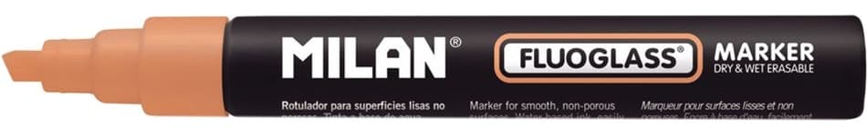 Marcador Milan Fluoglass 591093201 Laranja