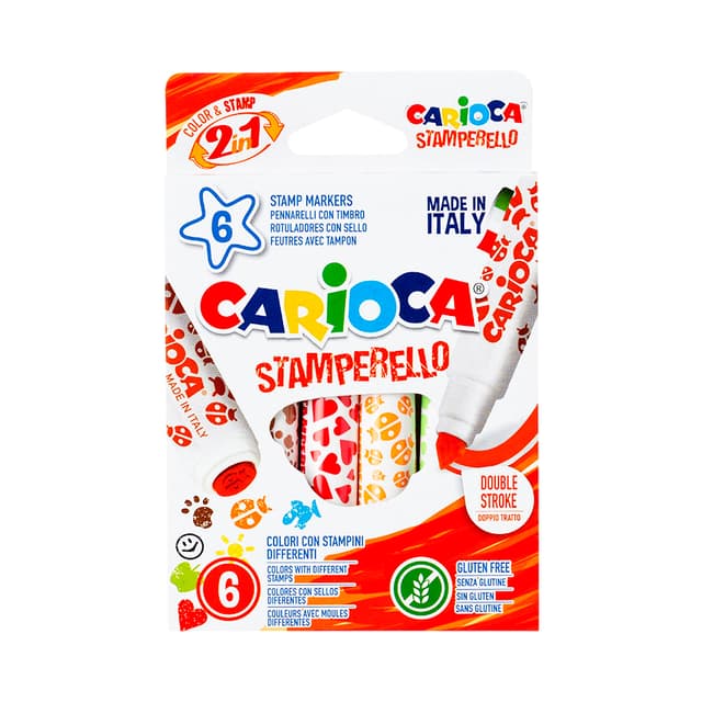 Marcador com Carimbo Carioca 6 Unidades