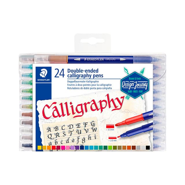 Marcador Rotulador Staedtler Double-Ended Calligraphy 3005 TB24 24 Unidades