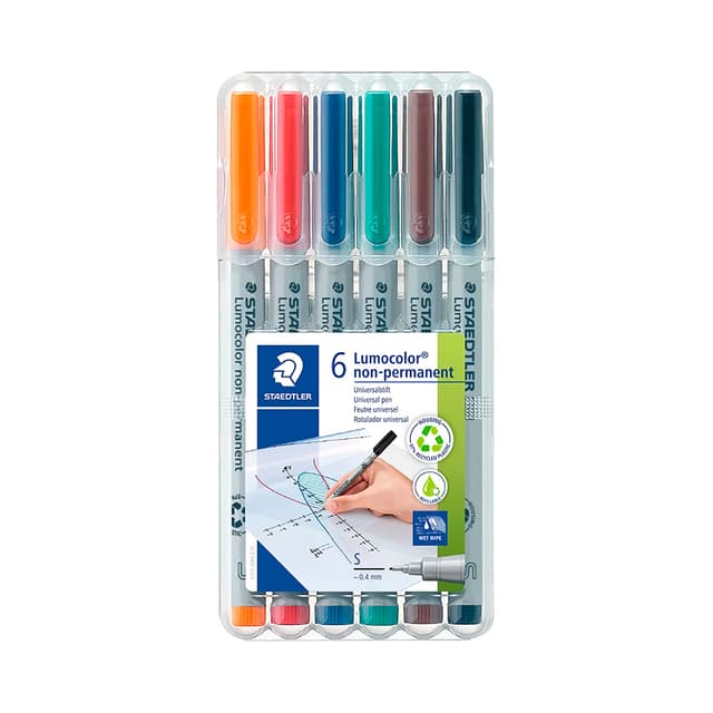 Marcador Rotulador Staedtler Lumocolor Non-Permanent Wp6 6 Unidades