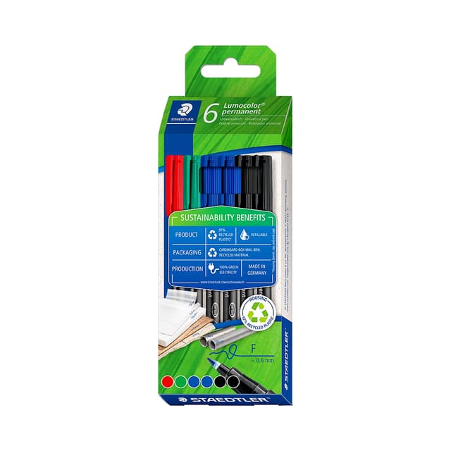 Marcador Rotulador Staedtler Lumocolor Permanent 318 C6-1 6 Unidades