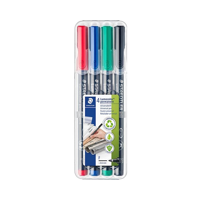 Marcador Staedtler Lumocolor Permanent 318 Wp4 4 Unidades