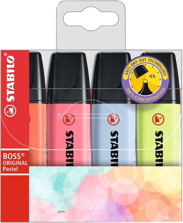 Marcador Stabilo Boss 70/4-3 (4 Cores)