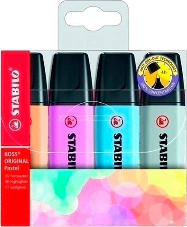 Marcador Stabilo Boss 70/4-4 (4 Cores)