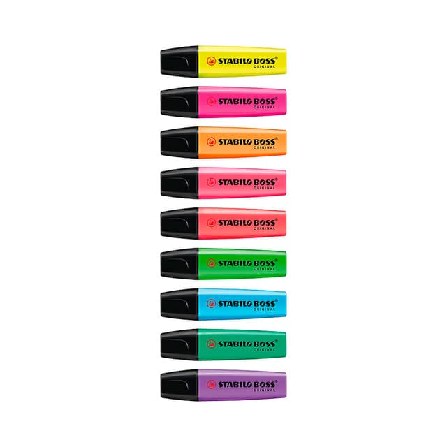Marcador Stabilo Boss Original Fluorescente Sortido 1 Peça