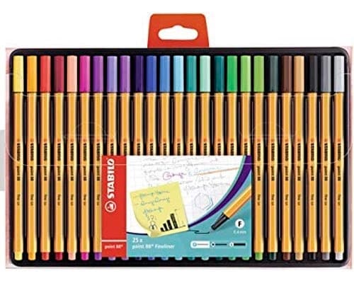 Marcador Stabilo Point 88 (25 Cores)